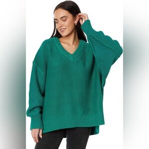 Free People Alli V-neck Sweater | XS
